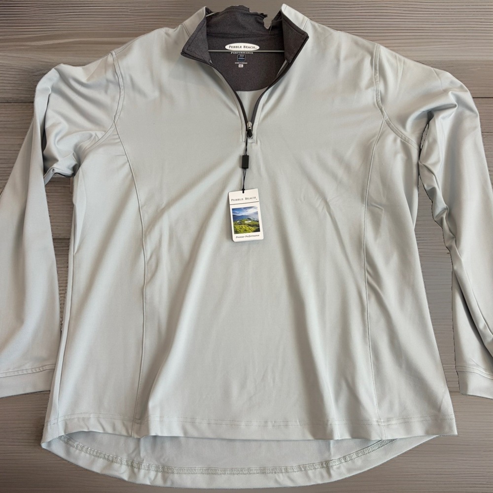 Pebble Beach Quarter Zip Pullover Size XL Men's NWT
